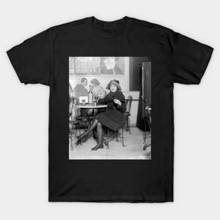 Lady with a Hidden Flask, 1922. Vintage Photo T-Shirt